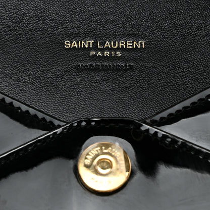 Saint Laurent Patent Paloma Envelope Clutch Black 6 of 7