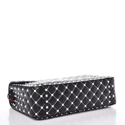 Valentino Garavani Lambskin Large Free Rockstud Spike Shoulder Bag Black 4 of 8