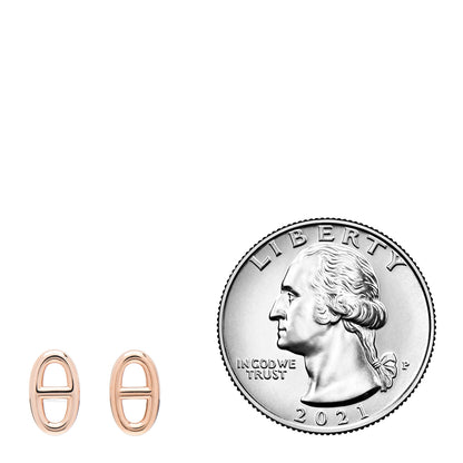 Hermes 18K Rose Gold TPM Farandole Stud Earrings 2 of 5