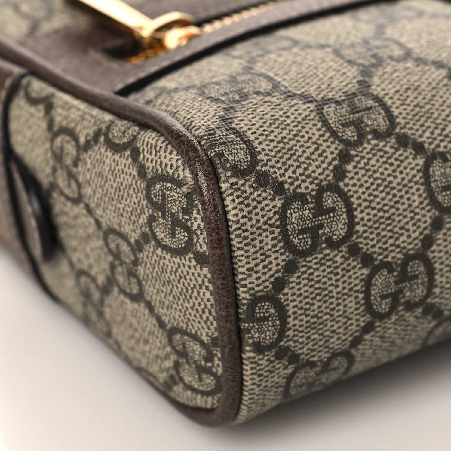 Gucci GG Supreme Monogram Web Small Ophidia Belt Bag 75 30 Dark Brown 8 of 9