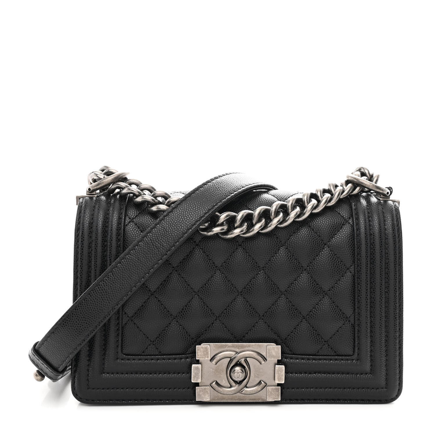 Chanel Caviar Quilted Small Boy Flap Black 1 of 10