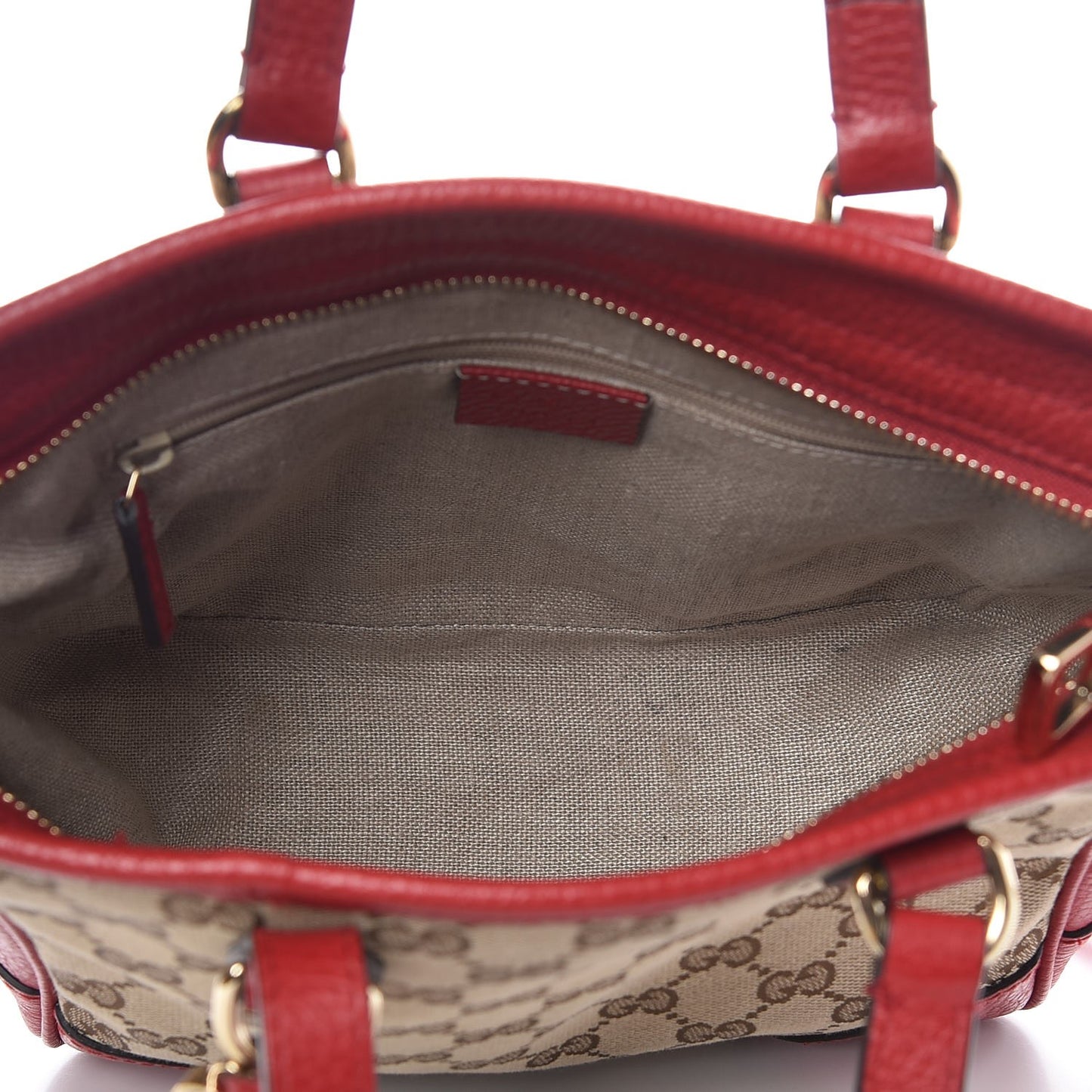Monogram Small Bree Tote Red