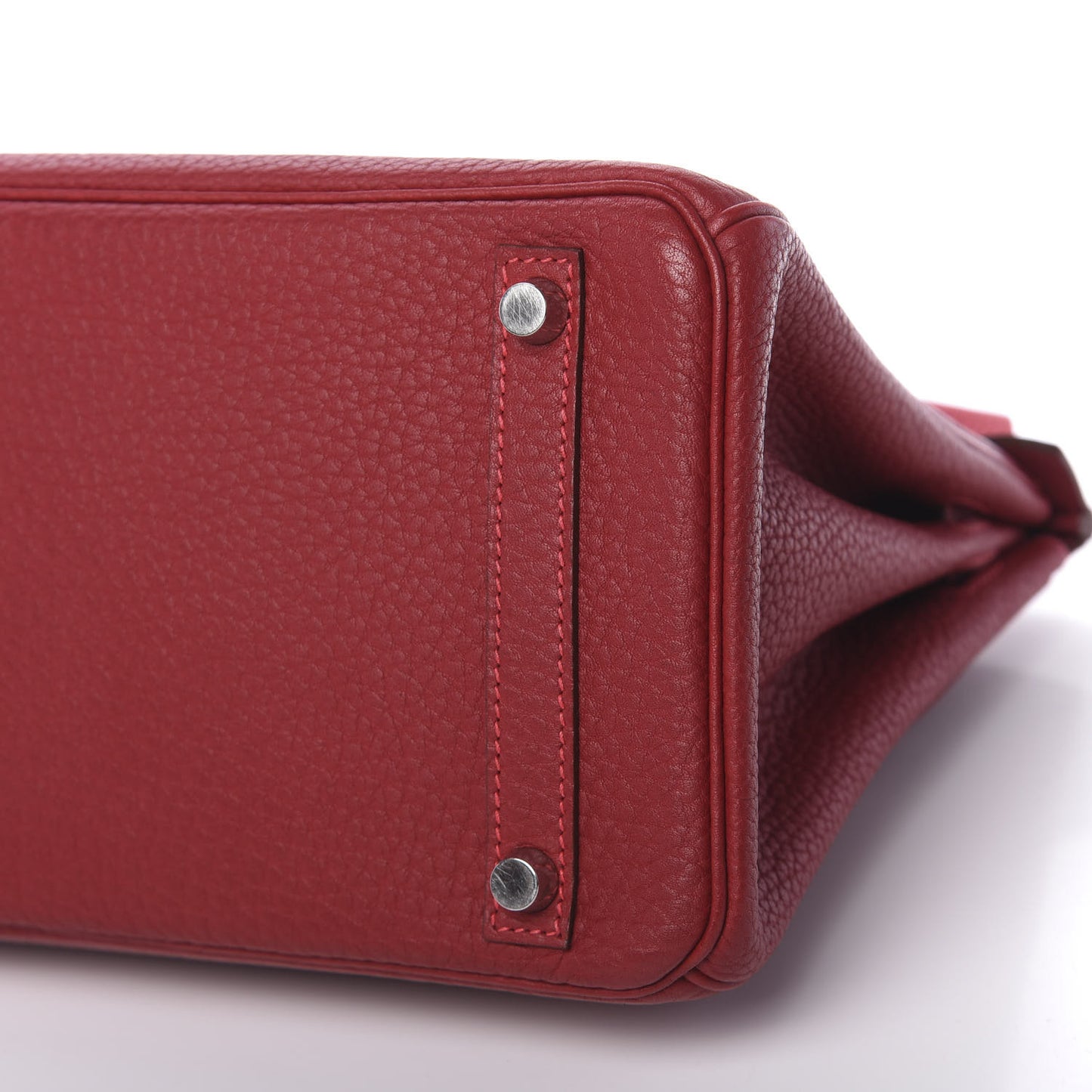 Taurillon Clemence Birkin 30 Rouge Vif