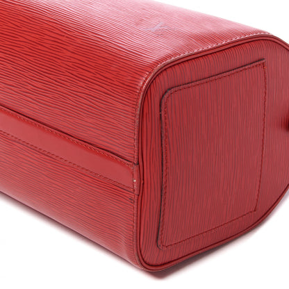 Louis Vuitton Epi Speedy 25 Castillan Red 6 of 10