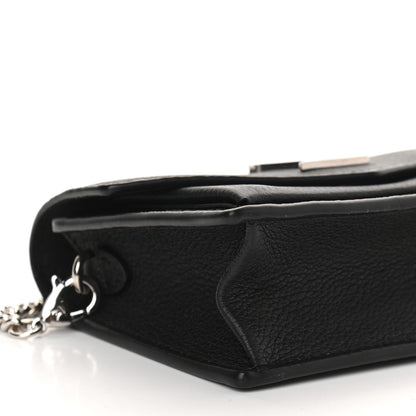 Louis Vuitton Soft Calfskin Mini My Lockme Chain Pochette Black 7 of 8