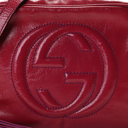 Gucci Soft Patent Small Soho Disco Bag Bright Bougainvillea 5 of 12