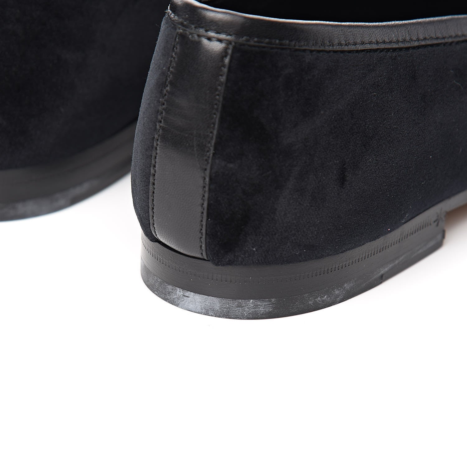 Gucci Velvet Horsebit Womens Jordaan Loafers 39 Black 7 of 13