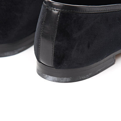 Gucci Velvet Horsebit Womens Jordaan Loafers 39 Black 7 of 13