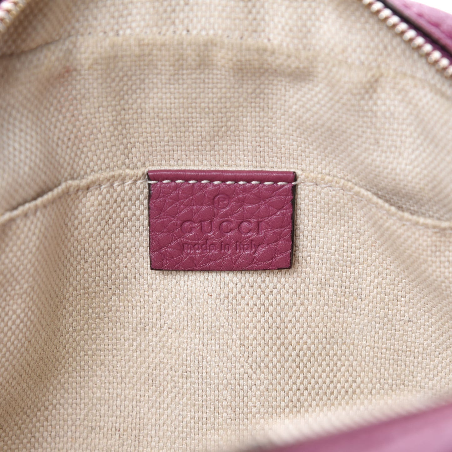 Pebbled Calfskin Small Soho Disco Bag Peonia Flower