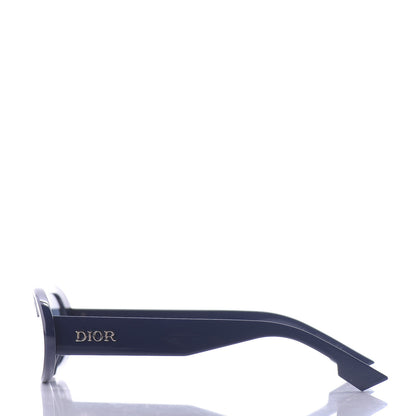 Christian Dior Acetate Oblique Oval Sunglasses Navy 3 of 10