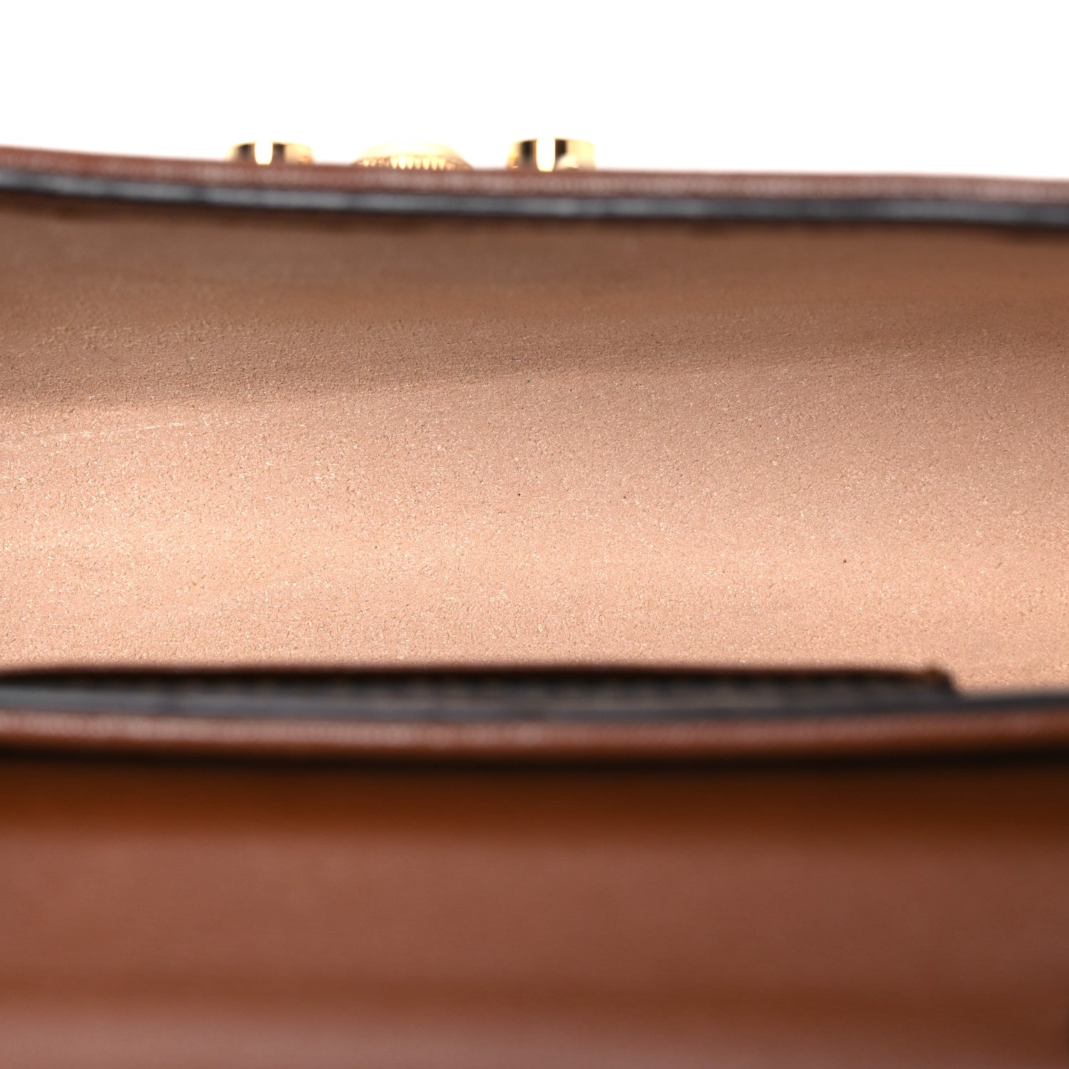 Gucci GG Supreme Monogram Calfskin Mini Padlock Top Handle Shoulder Bag Beige Black Cuir 5 of 12