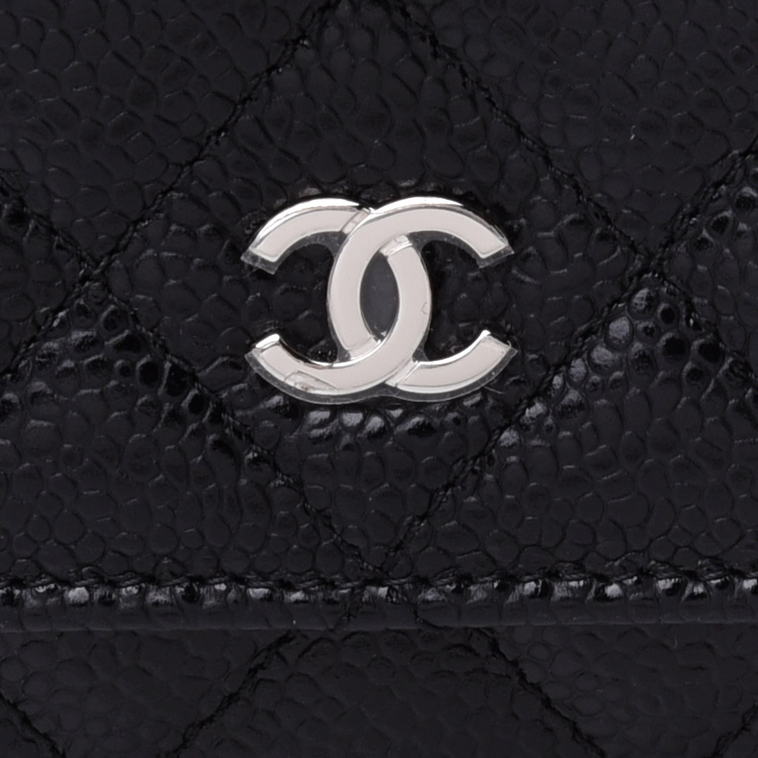 Chanel Caviar Quilted Wallet On Chain WOC Black 9 of 12