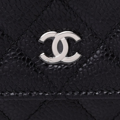 Chanel Caviar Quilted Wallet On Chain WOC Black 9 of 12