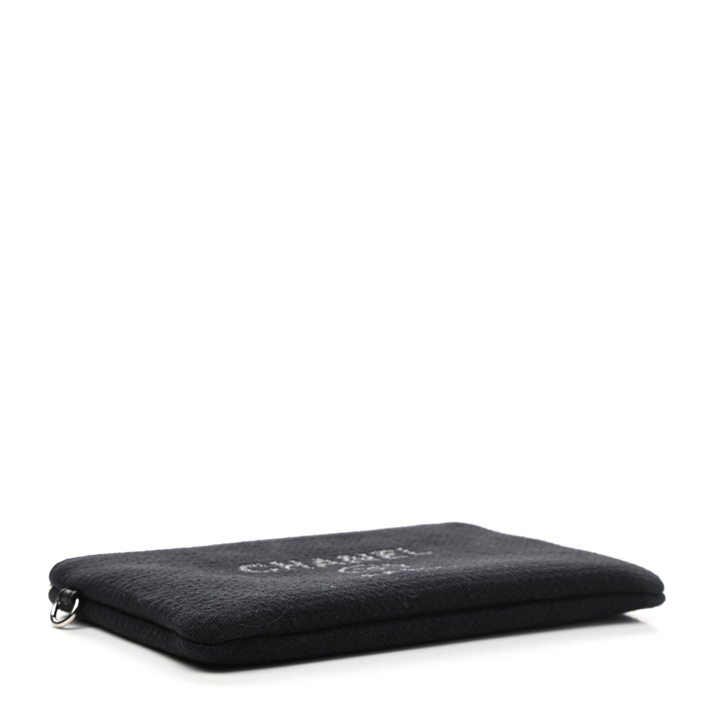 Mixed Fibers Small Deauville Pouch Black