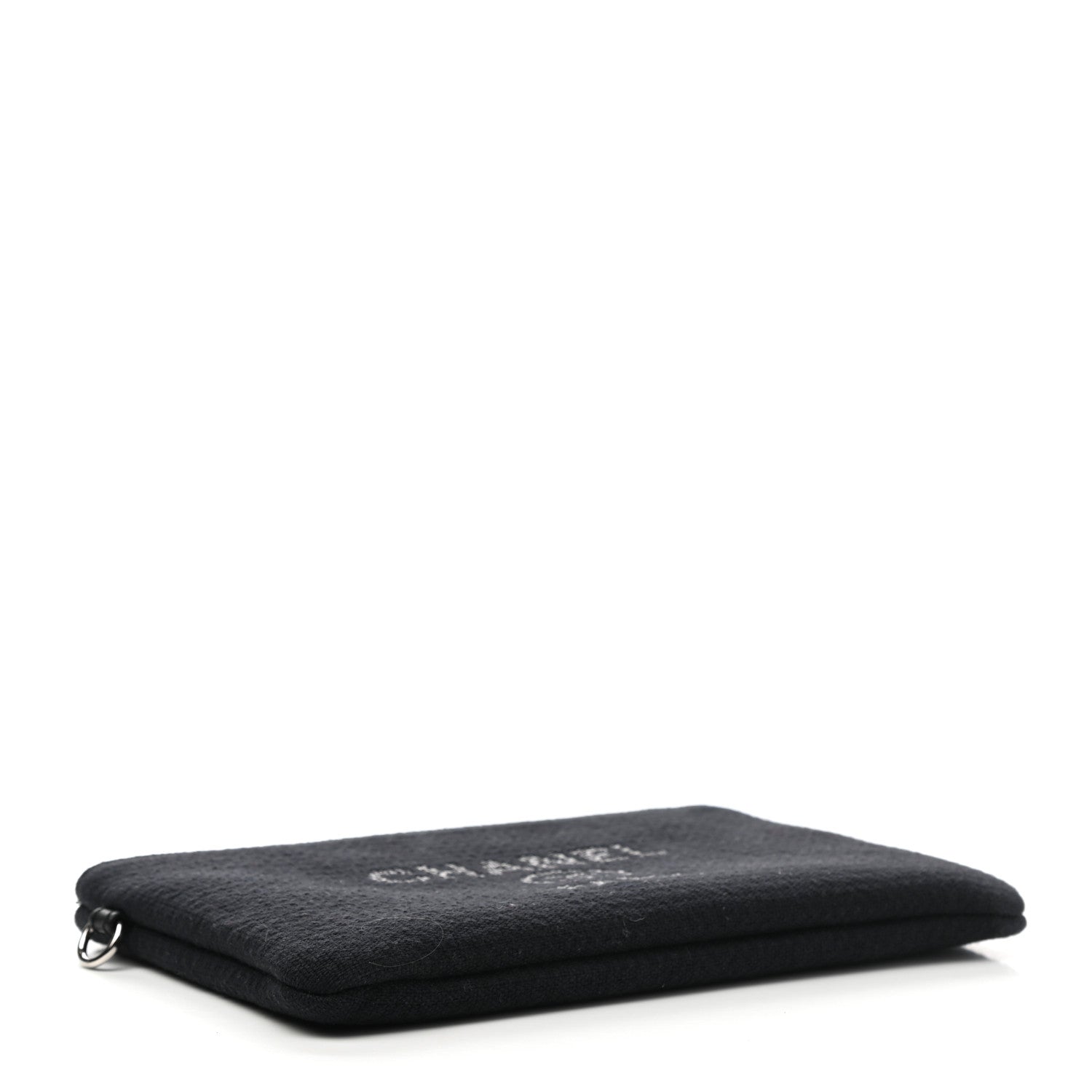 Chanel Mixed Fibers Small Deauville Pouch Black 4 of 5
