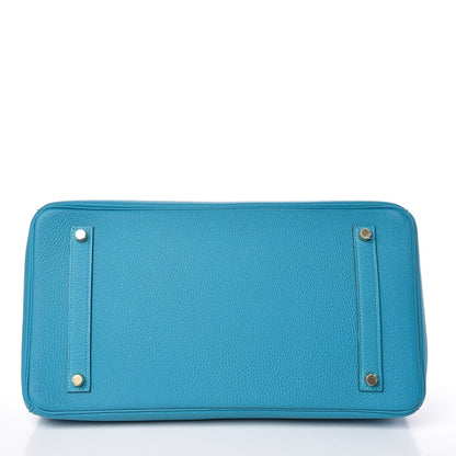 Hermes Togo Birkin 35 Turquoise 32 of 34