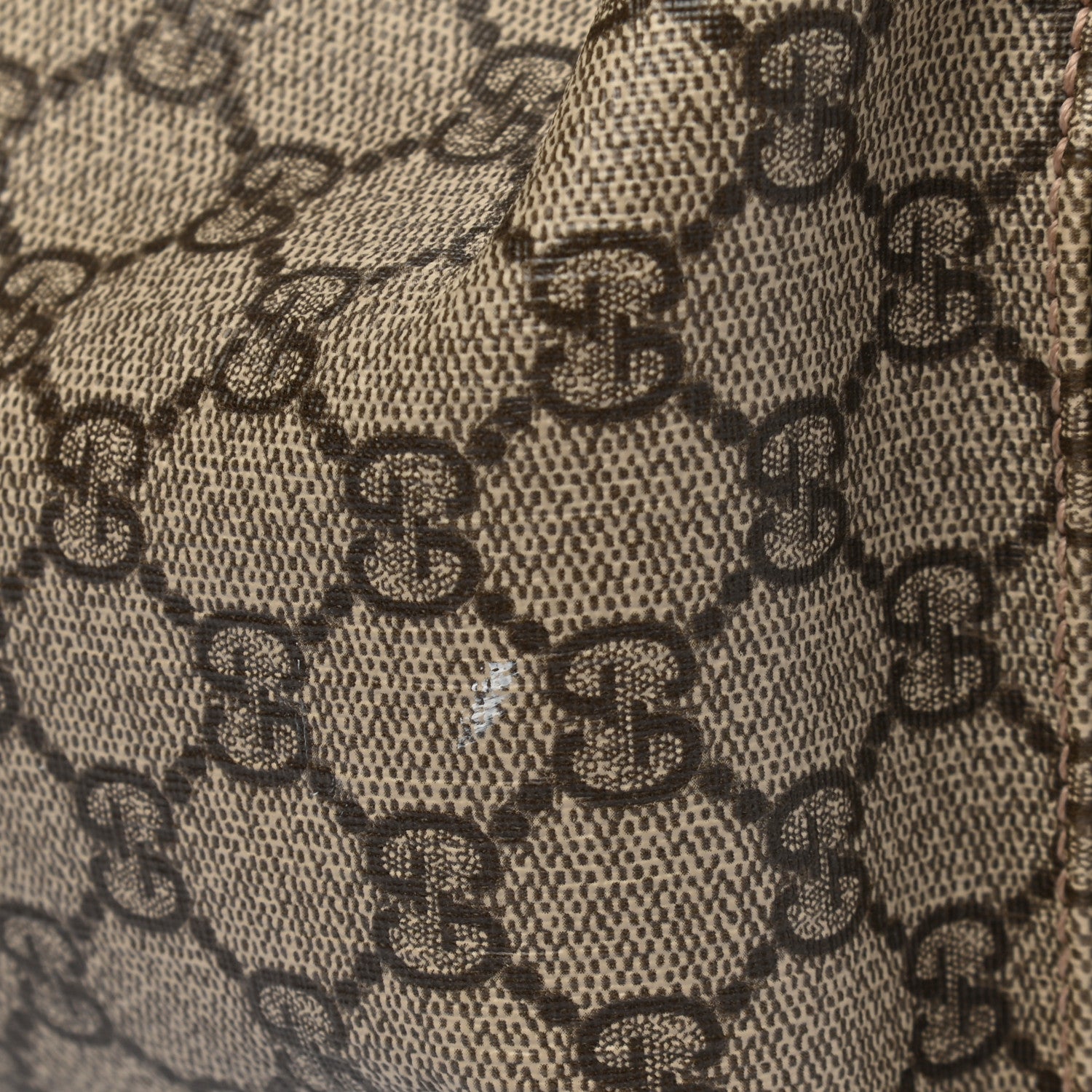 Gucci GG Plus Monogram Messenger Diaper Bag Dark Brown 14 of 16