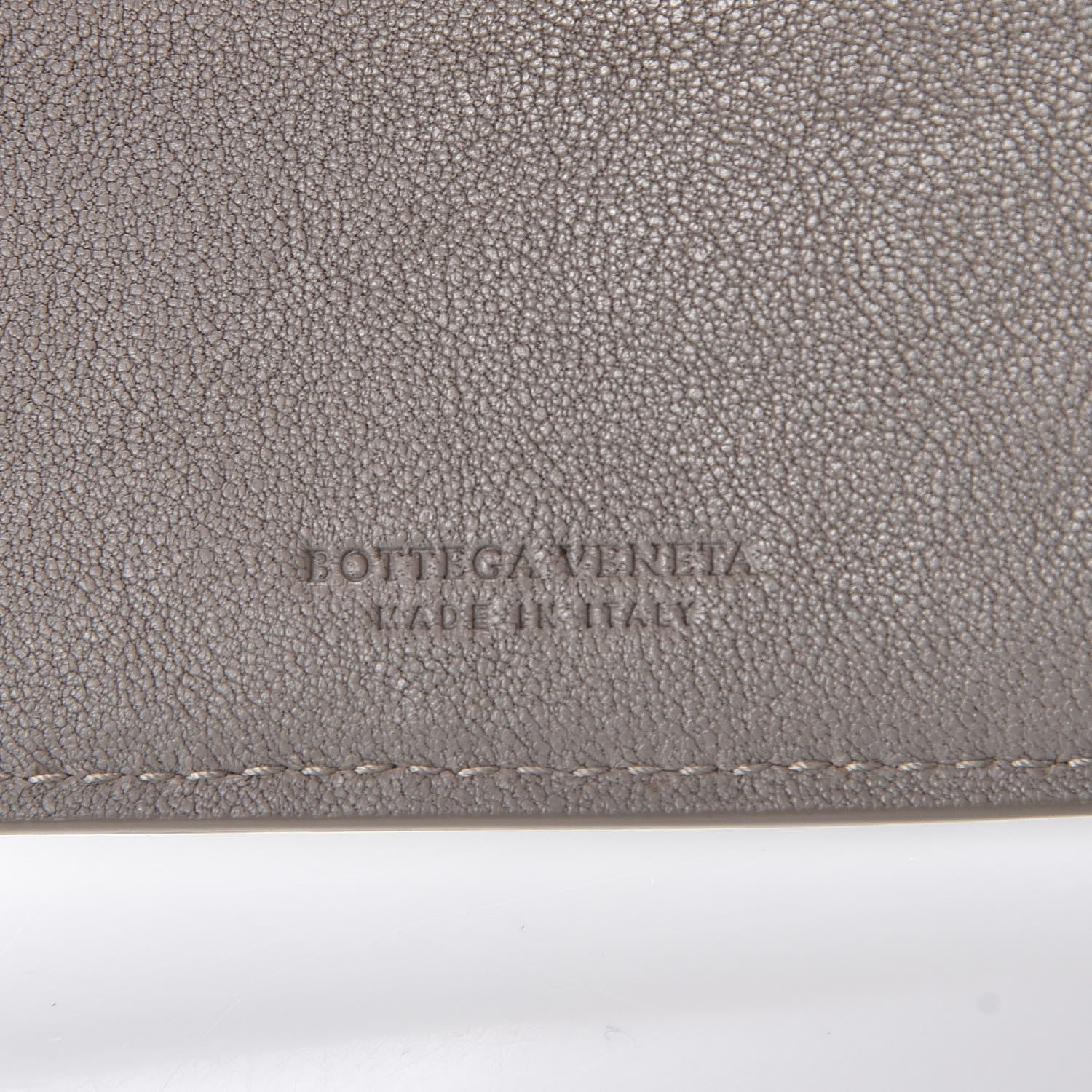 Bottega Veneta Nappa Intrecciato Coin Purse Bi-Fold Wallet Light Grey 6 of 7