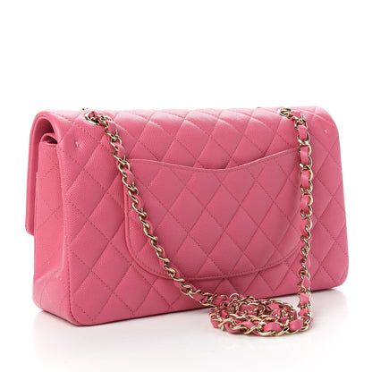 Chanel Caviar Quilted Medium Double Flap Pink 3 of 10