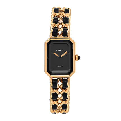 Chanel Stainless Steel Lambskin 20mm Chain Premiere Quartz Watch Gold XL 1 of 4