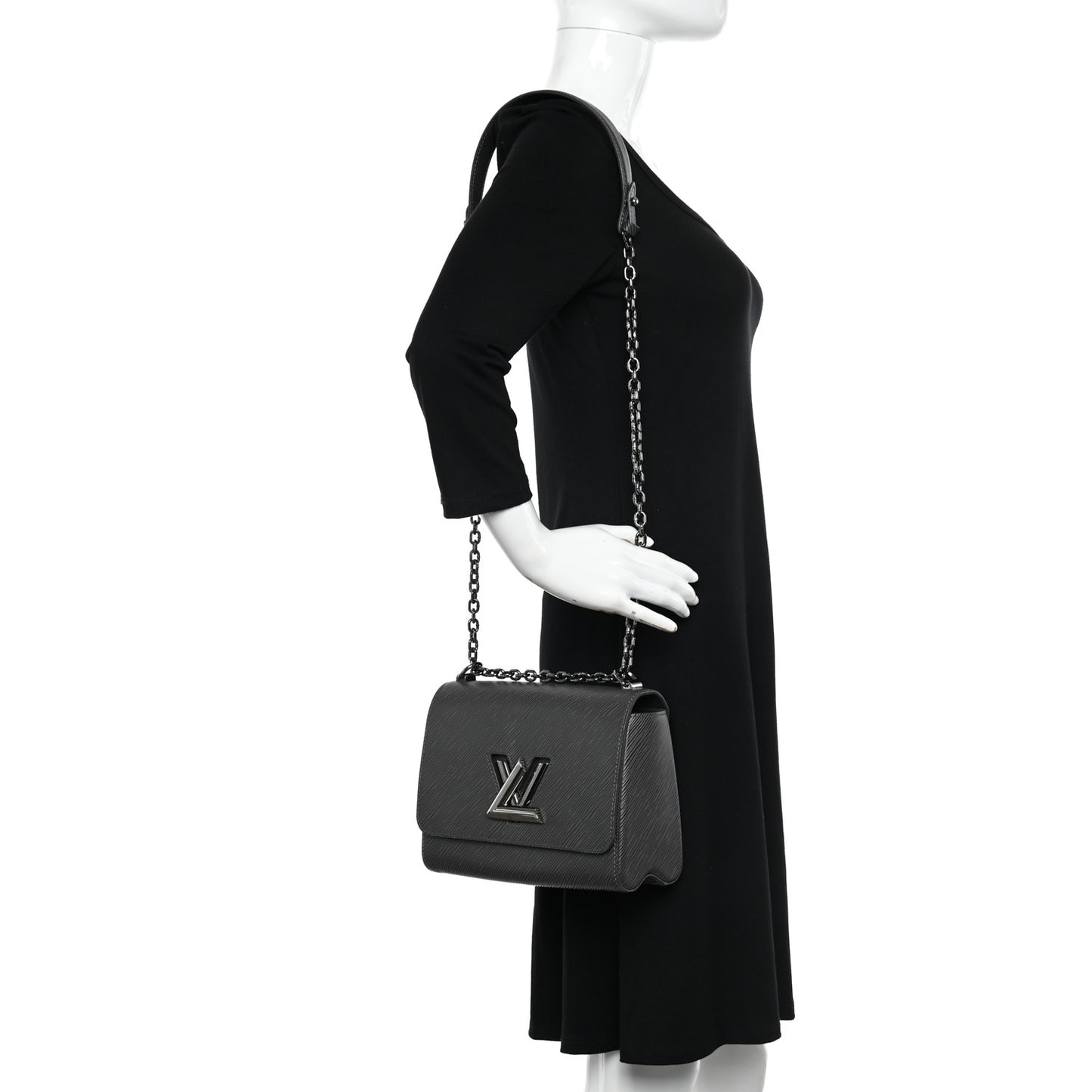 Epi Twist Shoulder Bag MM Etain