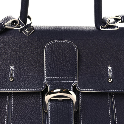 Delvaux Rodeo Calfskin MM Brillant Satchel Indigo White 8 of 11