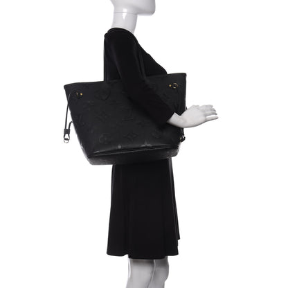 Louis Vuitton Empreinte Monogram Giant Neverfull MM Black 2 of 9