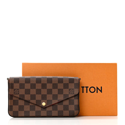 Louis Vuitton Damier Ebene Pochette Felicie Chain Wallet 7 of 7