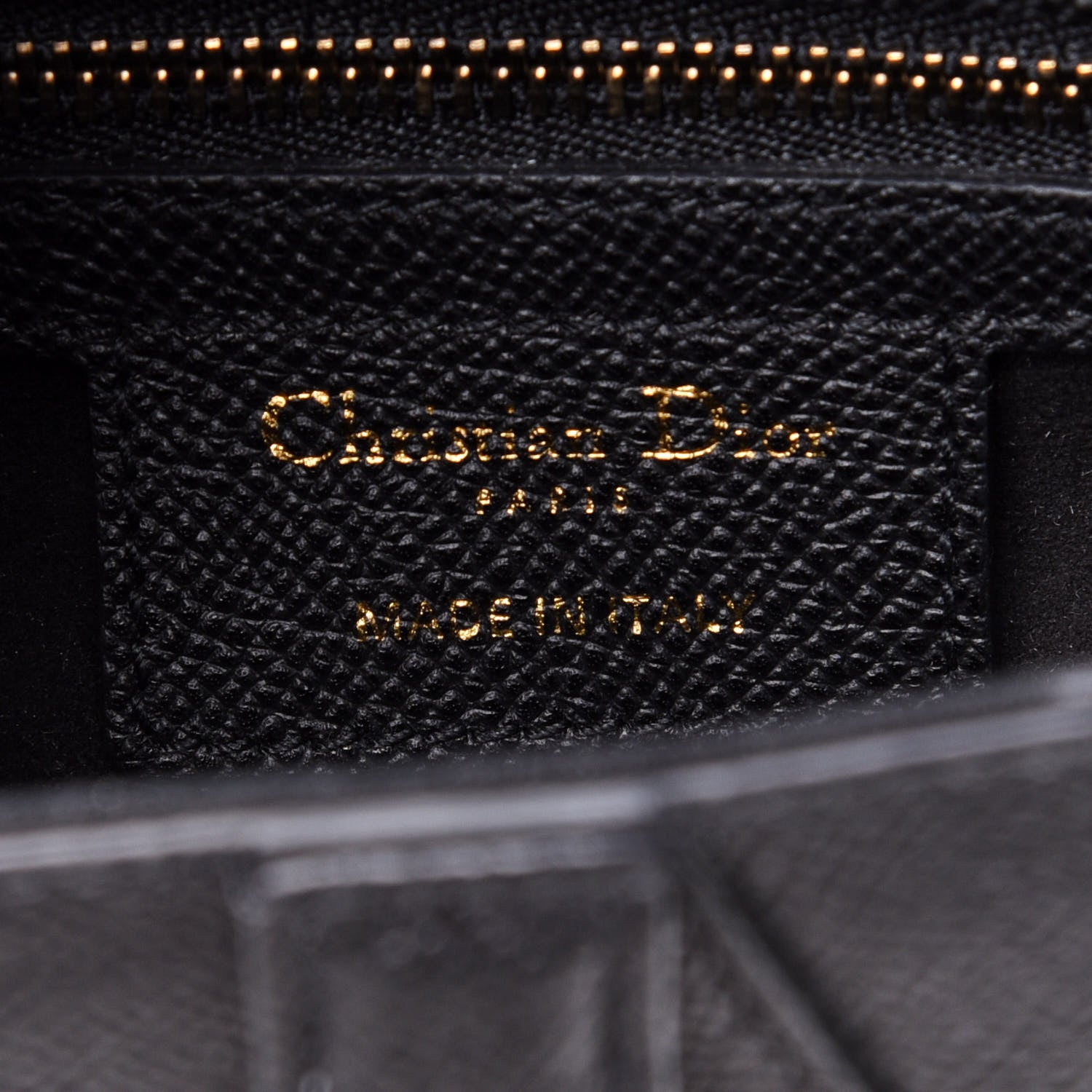 Christian Dior Grained Calfskin Saddle Bag Black 6 of 12
