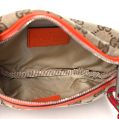 Gucci X THE NORTH FACE Monogram Textured Dollar Calfskin Embroidered Belt Bag Beige Ebony Mystic White Deep Orange 5 of 11