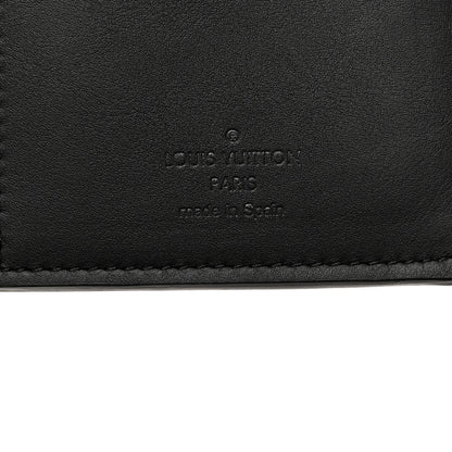 Louis Vuitton Calfskin Monogram Shadow Brazza Wallet Black 6 of 6