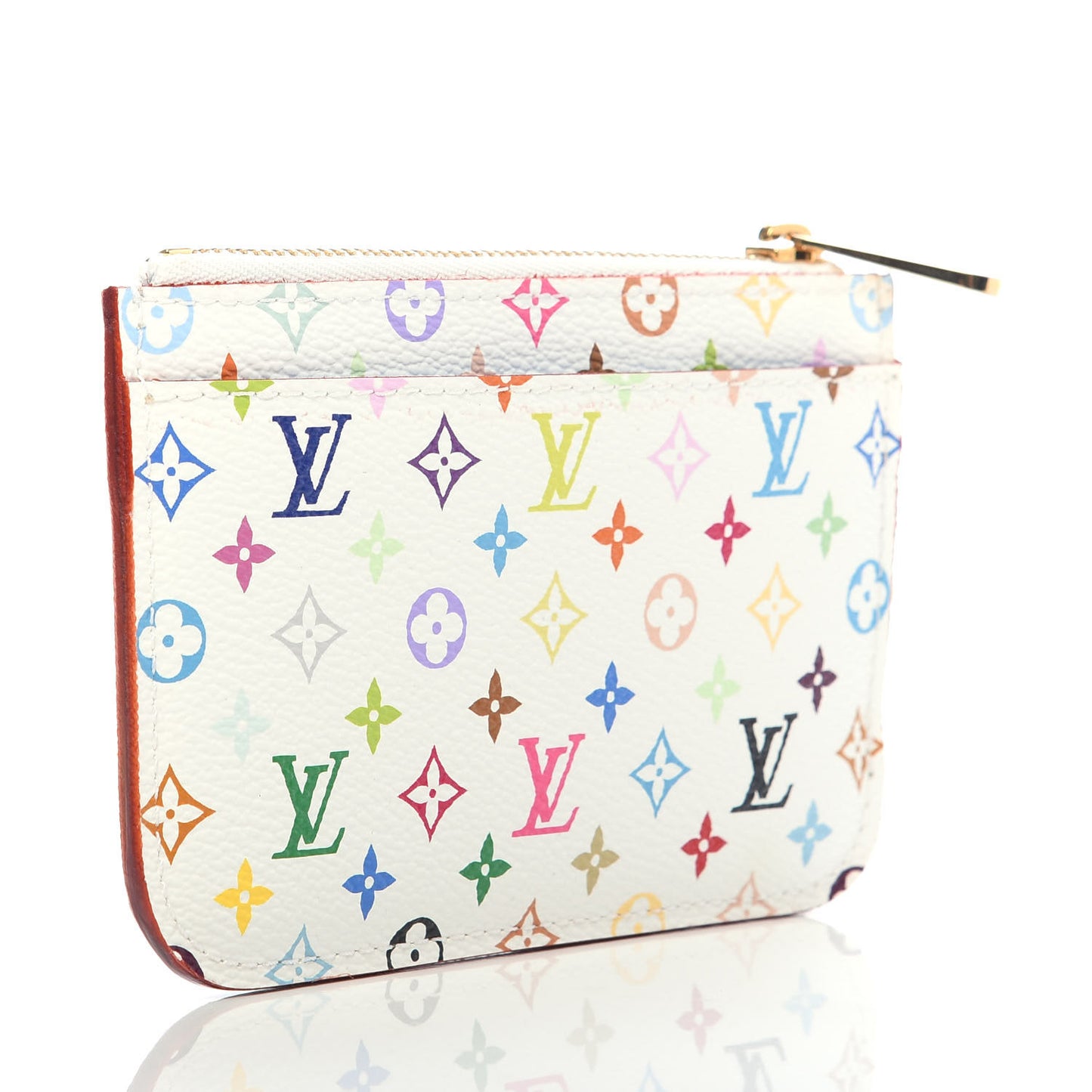 Monogram Multicolor Key Pouch White Anie