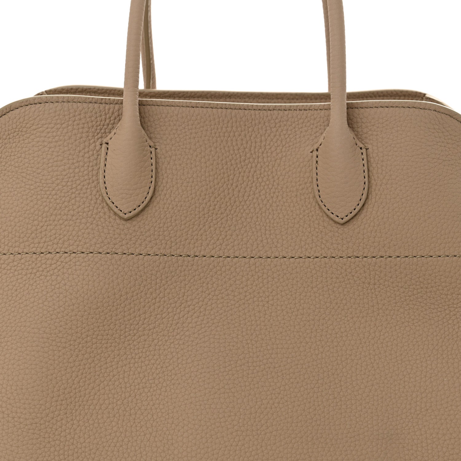 The Row Matte Grained Calfskin Soft Margaux 15 Dark Taupe 7 of 9