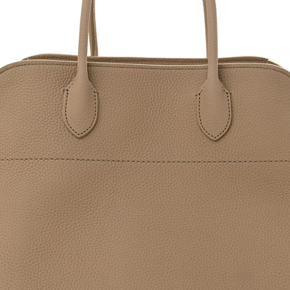 The Row Matte Grained Calfskin Soft Margaux 15 Dark Taupe 7 of 9