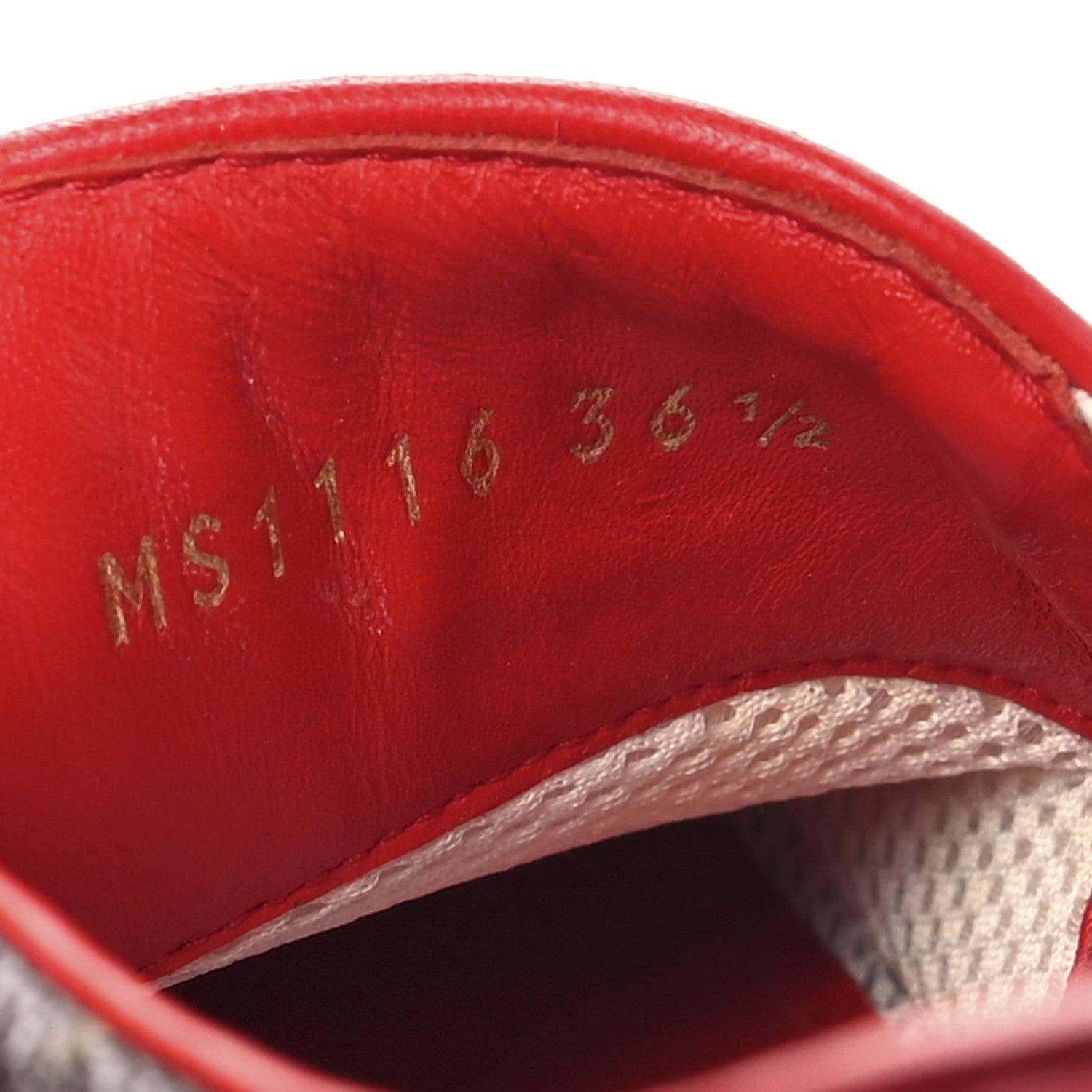 Louis Vuitton Monogram Frontrow Slip On Sneakers 36.5 Rouge 7 of 8