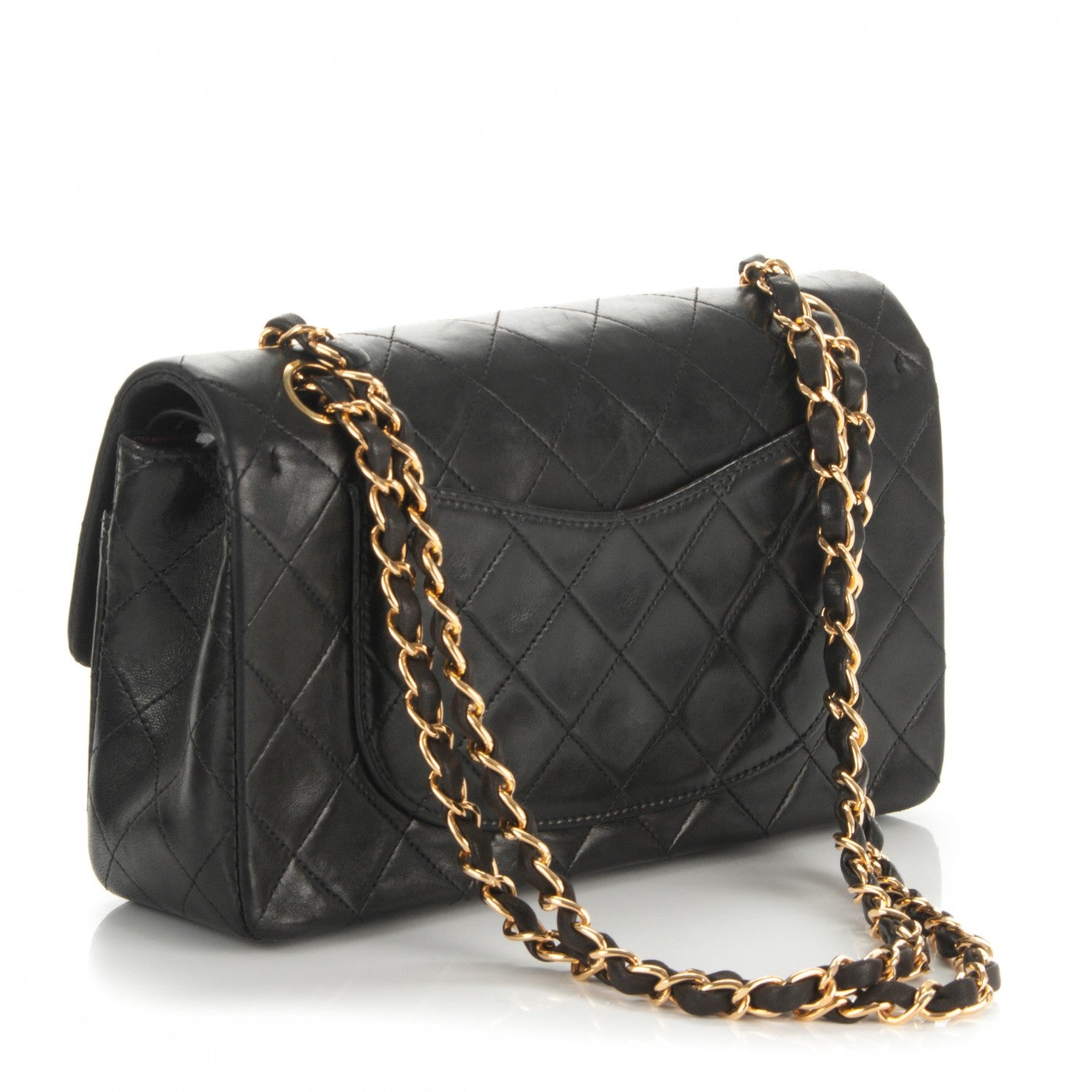 Chanel Lambskin Quilted Small Double Flap Black 3 of 8