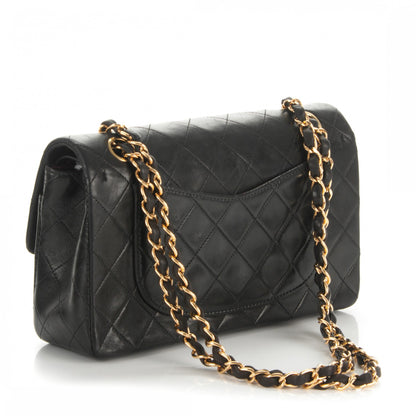 Chanel Lambskin Quilted Small Double Flap Black 3 of 8