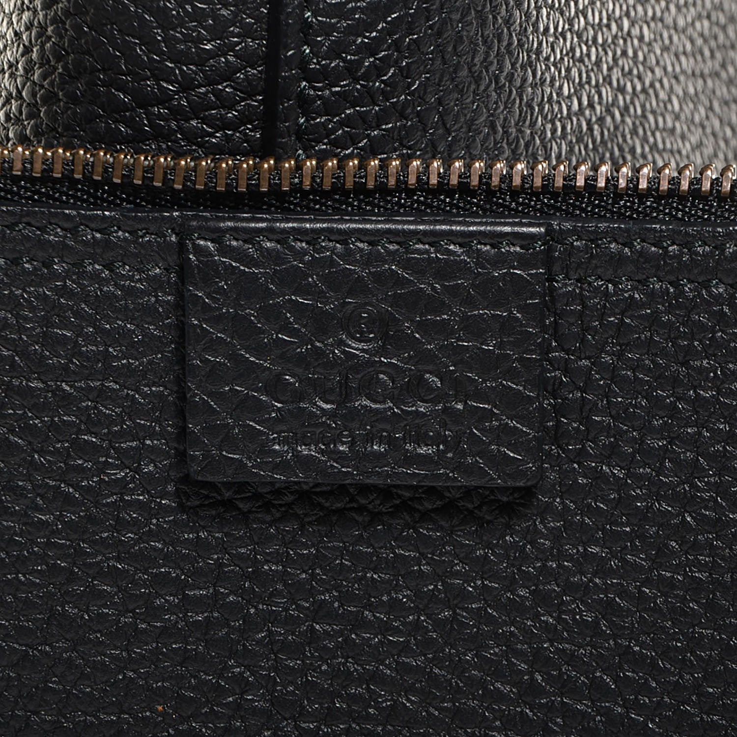 Gucci Soft Grained Calfskin Small Jackie Bucket Bag Black 7 of 8