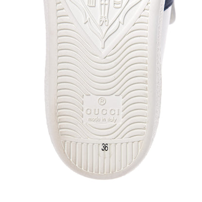 Gucci Calfskin Ayers Web Womens Ace Bow Lace Sneakers 36 White 10 of 13