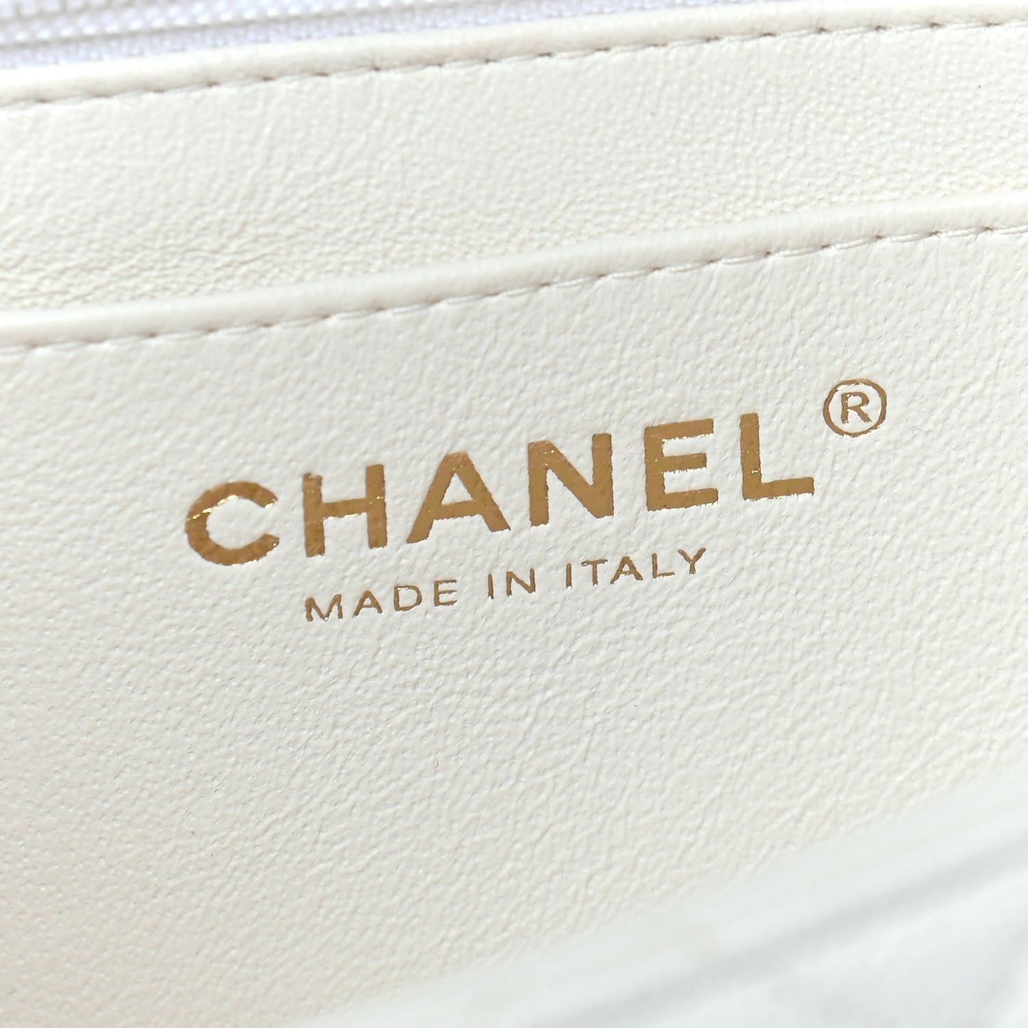 Caviar Quilted Mini Top Handle Rectangular Flap White