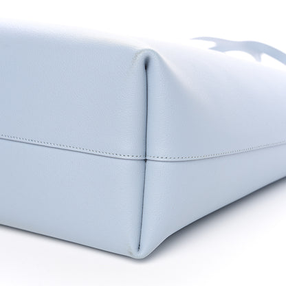 Saint Laurent Calfskin Large Shopping Tote Light Blue 8 of 9