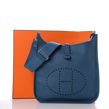 Hermes Epsom Evelyne III PM Bleu de Galice 8 of 8