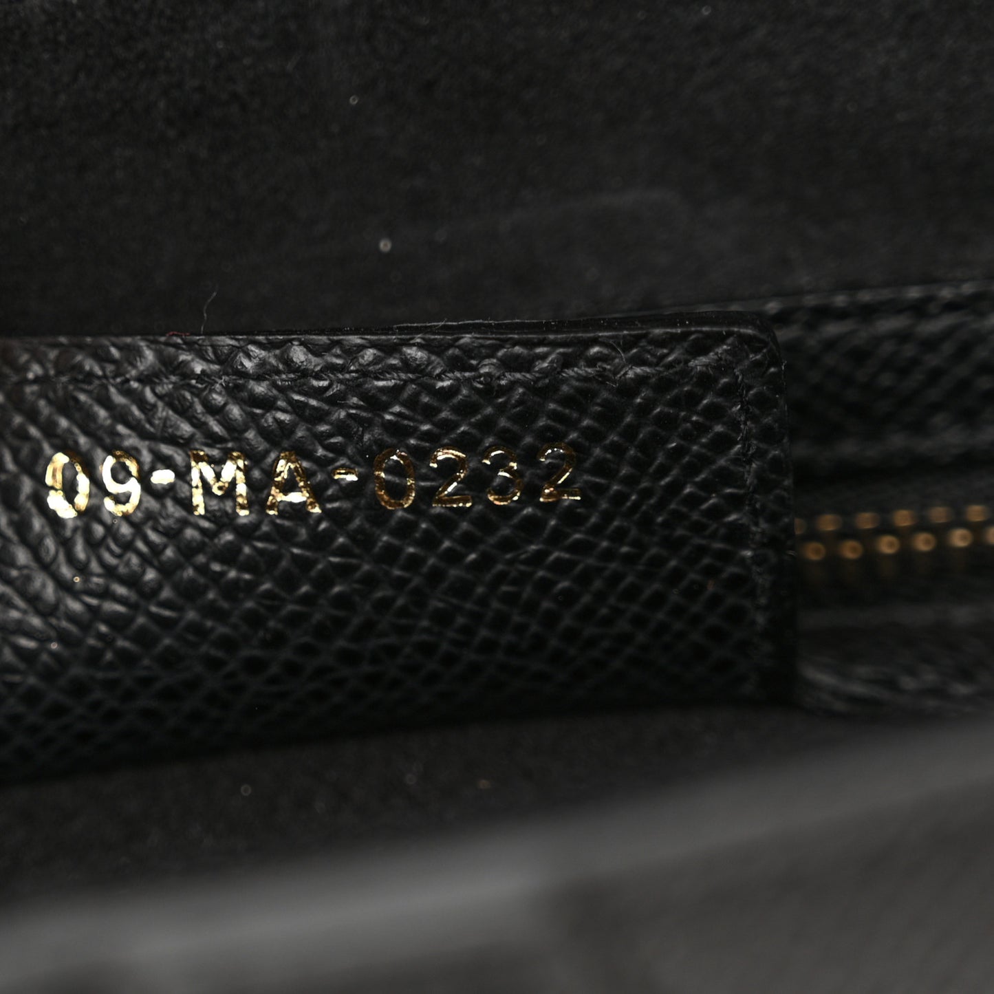 Grained Calfskin Saddle Bag Black
