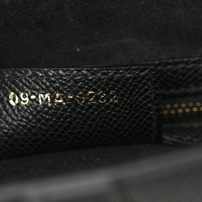 Christian Dior Grained Calfskin Saddle Bag Black 7 of 11