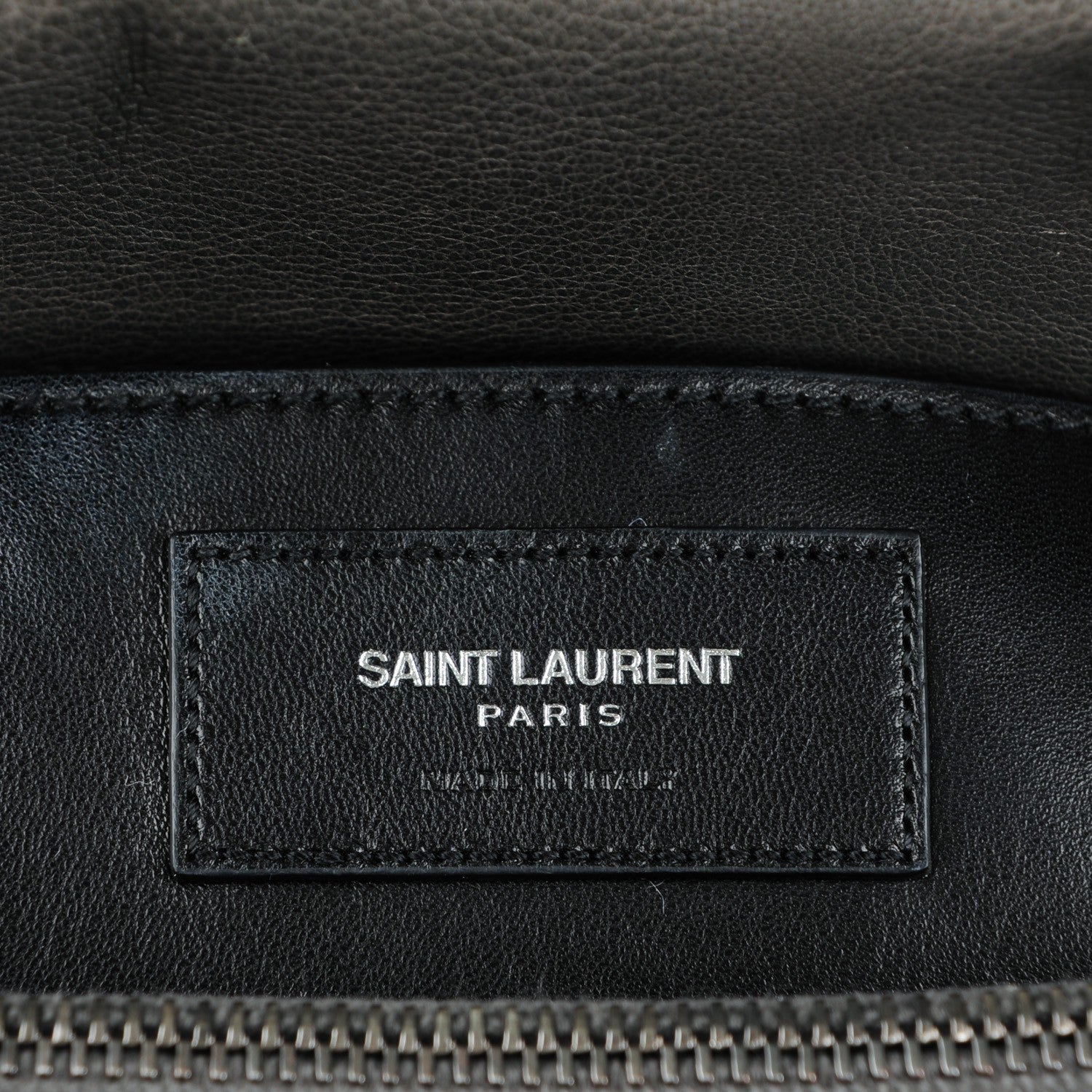 Saint Laurent Sheepskin Matelasse Chevron Monogram Large College Satchel Dark Anthracite 9 of 10