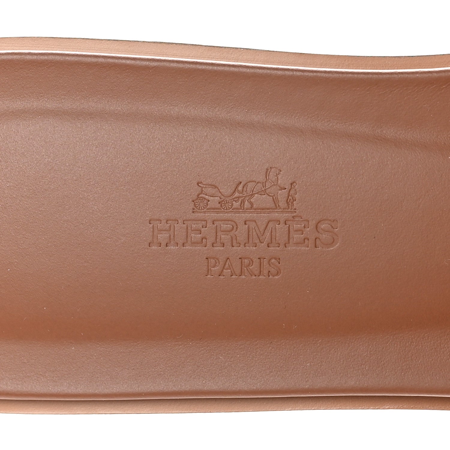 Hermes Box Calfskin Oran Sandals 37 Gold 8 of 10