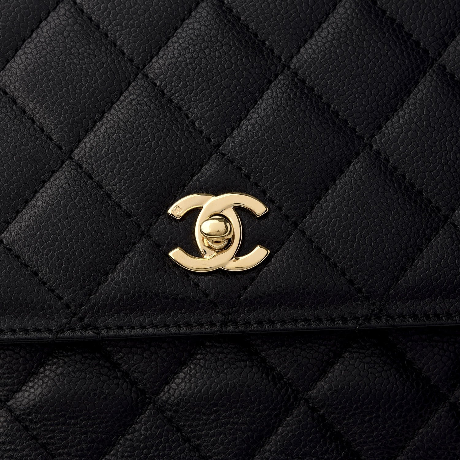 Chanel Caviar Quilted Jumbo Kelly Flap Black 8 of 8