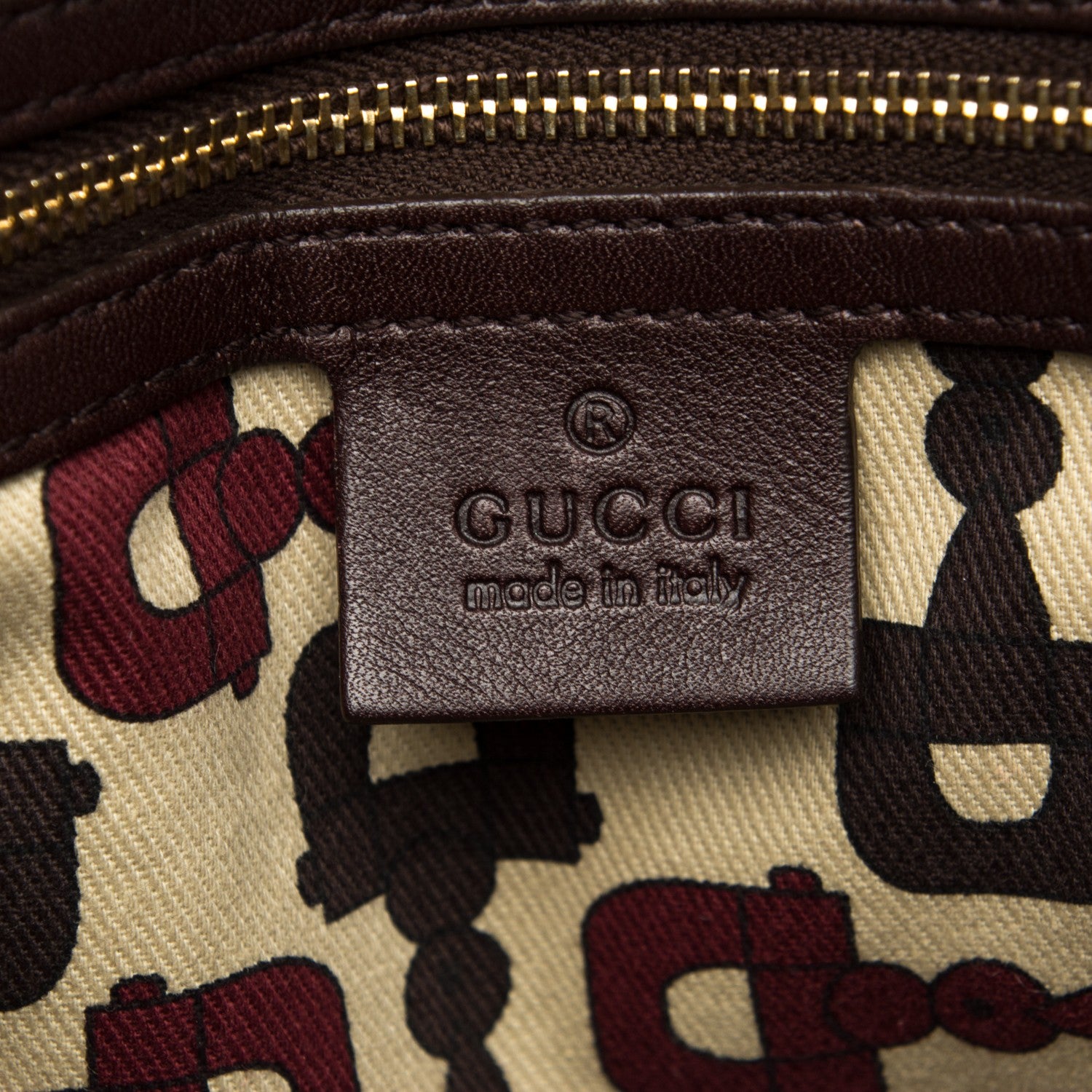 Gucci Guccissima Medium Pelham Shoulder Bag Dark Brown 6 of 9