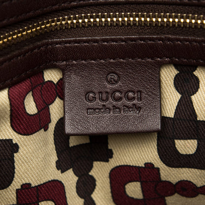 Gucci Guccissima Medium Pelham Shoulder Bag Dark Brown 6 of 9