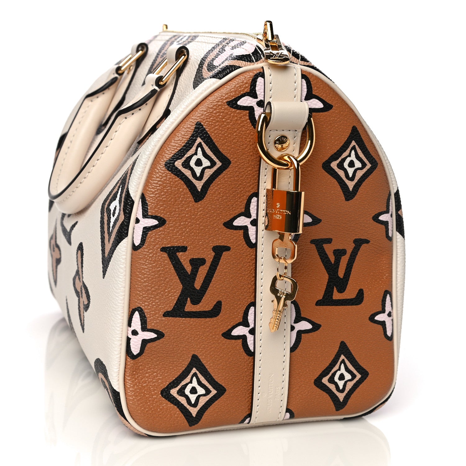 Louis Vuitton Monogram Giant Wild At Heart Speedy Bandouliere 25 Creme 11 of 12